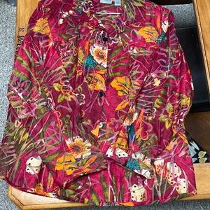 Chico’s light weight button up shirt